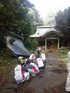 「東日本大震災」福島県双葉郡浪江町本務神社復興支援活動に参加して 